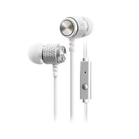 Jonerytime1PC Super Bass Stereo 3.5mm in-Ear Earphone Sport Headset with Mic (Silver)