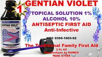 First Aid Antiseptic Gentian Violet 2 oz. Solution