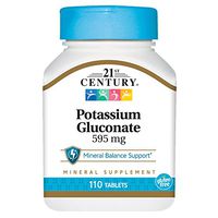 21st Century Potassium 595 mg Tablets, 110 Count (Pack of 3)