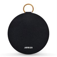 AOMAIS Ball Bluetooth Speakers, Wireless Portable Bluetooth Speaker IPX7 Waterproof, 15W Superior Surround Sound with DSP, Stereo Pairing for Outdoor,Travel,Shower,Beach,Party (Black)