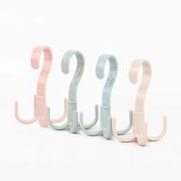 Thinkmay Rotating Scarf Purse Organizer for Closet Tie Rack and Belt Organizer, 4 Pack Plastic Closet Handbag Hanger for Belts,Ties, Bag, Purse,Scarves, Clothing and Other Accessories (Mix)