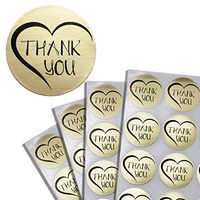 Royal Green Gold Thank You Stickers Seals for envelopes, Favors, Weddings, Bridal Shower - (38mm) 1.5" inch - 600 Pack