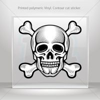 Decal Sticker Skull Racing Motorbikes Waterproof Racing Vehicle Tablet Laptop (3 X 2.77 In)
