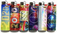 2020 New Year Bic Lighters 6 Count Limited Release