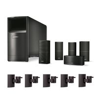 Bose Acoustimass 10 Series V Home Theater Speaker System (Black) with UB-20 Wall Brackets (5 ct.)
