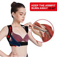 Back Posture Corrector for Women Men,32-42 inch Adjustable Back Support Belt Powerful Magic Stickers Invisiable Posture Trainer Upper Back Support Posture Brace