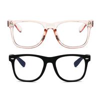 Unisex Blue Light Blocking Glasses Square/Half Frame Eyeglasses Frame Anti Blue Ray for Computer Game Eyewear