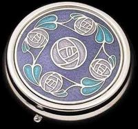 Pill Box (large size) in a Mackintosh Ring of Roses Design