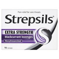 Strepsils Extra Strength 16 Blackcurrent Lozenges