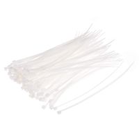 uxcell 150pcs Cable Zip Ties 8 Inch x 0.08 Inch Self-Locking Nylon Tie Wraps White