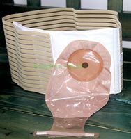 Wide ostomy Belt Colostomy Belt fix colostomy Bags Pouches Abdominal Support & Prevent Hernia (S-Waist:70-85cm/27.56''-33.46'', Beige)