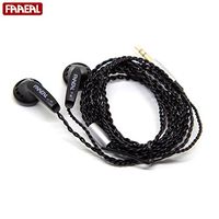 FAAEAL Snow-Lotus 1.0/1.0+ HiFi Earphone 64 Ohm DIY Heavy Bass Sound Quality Music Earphones DJ Earphones (Snow-Lotus 1.0, Black)