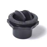 ROWEQPP Universal 60mm 2.35 Inch Round A/C Air Outlet Vent for RV Bus Boat Yacht Air Conditioner Vent Black A0674-02