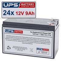 (24) 12V 9Ah F2 - Replacement Battery Set Compatible with The Liebert GXT3-288RTBKIT UPS