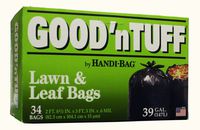 Good 'N Tuff Flap Tie Lawn & Leaf bags by AEP Industries Inc., 39 Gallon size (Pack of 34)