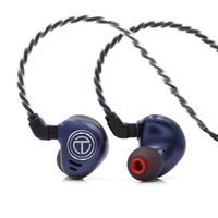 Linsoul TRN V90 4BA+1DD Hybrid HiFi Metal in-Ear Earphone IEM with Detachable 2 Pin Cable for Audiophile Musician (Without mic, Midnight)