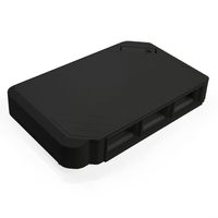 Leviton 41296-MME 3 Unit MOS Surface Mount Box, Black