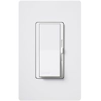 Lutron DVWFSQ-FH-WH 1.5 Amp Diva Single-Pole or 3-Way Fan Control, White
