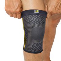 Bracoo Knee Sleeve, Compression Support & Pain Relief for Athletic, ACL, Crossfit, Running & Injury Recovery, Guardian (KE90), Dark Gray, X-Large