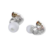 Tennmak PRO Earphone Accessory Clear Ear Head Unit for MMCX Sport Running Gym Replace in Ear Earphones Earbuds Headphones, Dual Drivers Earphone Ear Head (PRO Ear Head) (Clear)