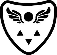 Undertale Video Game Delta Rune Shield 5.5" Logo Decal Sticker for Laptop Car Window Tablet Skateboard - Black Color