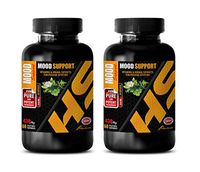 Stress Away - Mood Support Vitamins and Herbs - Positive Vibes - Natural - Anxiety and Stress Relief - Pure and Potent - GABA max - 2 Bottle (120 Caps)