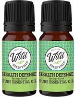 Wild Essentials Health Defense" 100% Pure Essential Oil Synergy Blend 2 Pack - 10ml, Therapeutic Grade - Four Thieves blend, use for immune boost, congestion, energizing, mood boost