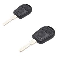 WFMJ 2pcs 3 Buttons Smart Remote Car Key Case Shell Fob for BMW 3 5 7 Series Z3 E39 E46 E36 E38 Replacement Key Fob No Chip