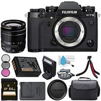 Fujifilm X-T3 Mirrorless Digital Camera (Black) 16588509 + Fujifilm XF 18-55mm f/2.8-4 R LM OIS Zoom Lens + 58mm 3pc Filter Kit + 64GB SDXC Card + Carrying Case + Flexible Tripod Bundle
