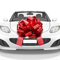 Mata1 Big Car Bow (Shiny Red, 18 inch, 1 Pack), Giant Gift Bows, Big Bow for Car, Gift Bow, Big Red Bow, Large Car Bow, Big Gift Bow, Car Pull Bow, New Car Bow, Huge Car Bows, Car Ribbon Bows