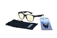 Digital Computer Glasses"dfender" Blue Light Blocking 100% UV Protection Anti-Glare Real Anti-Reflective Gaming Glasses for Eye Strain Fatigue and Dry Eyes (Black/Black)