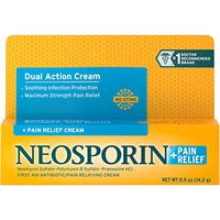 Neosporin + Pain Relief Dual Action Cream, 0.5 Ounces (1 Pack)