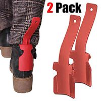 GUCHIS 2 Pack Lazy Shoe Helper,Portable Shoe Horn,Shoe Lifting Helper Plastic Shoehorn for Men, Women and Kids Fits for All Shoes