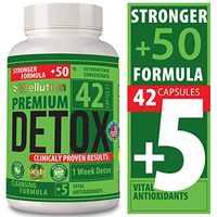 Complete Body Detoxifier – Rapid Removal of Unwanted Impurities - Healthy All-Natural Cleansing Support for Liver, Urinary Tract, Kidney, Digestive System - 5X Strength - 42 Vegan Capsules