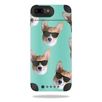 MightySkins Skin Compatible with Mophie Juice Pack Air iPhone 7 Plus - Cool Corgi | Protective, Durable, and Unique Vinyl Decal wrap Cover | Easy to Apply, Remove, and Change Styles | Made in The USA