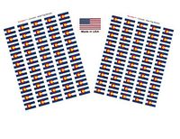 Made in USA! 100 Colorado 1.5" x 1" Self Adhesive State Flag Stickers, Two Sheets of 50, 100 Colorado Sticker Flags Total