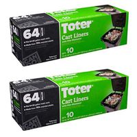 Toter Cart Liners, 10 count (64 Gallon/Pack of 2)