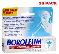 Boroleum for Nasal Soreness (36 Pack), 17 Grams, 3/5 Ounce per Tube