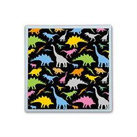 XIANN Care Contact Lens Box Holder Container Case Storage Eyecare Kit -Seamless Dinosaur