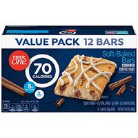 Healthy Nutrition Snack 12 x Fiber Bars Cinnamon Coffee Cake 20% Daily Value of Fiber Ready to Eat