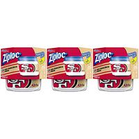 Ziploc Food Storage Meal Prep Containers, Small, 2 Count, Pack of 3 (6 Total Containers), Twist N Loc- NFL San Francisco 49ers