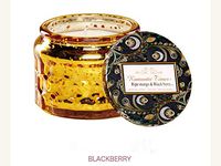 Perfumed Candle Plant Essential Oils Aromatherapy Candle Smokeless Scented Candle Glass Jar for Promote Sleep & Create Romantic Atmosphere (Goji Tarocco Orange)