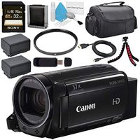 Canon 16GB VIXIA HF R70 Full HD Camcorder 1237C001 + BP-727 High Capacity Battery + Sony 32GB SDHC Card + Compact Camcorder Case + Flexible Tripod Bundle