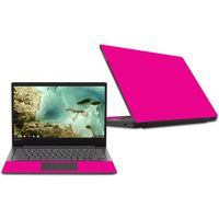 MightySkins Skin Compatible with Lenovo Chromebook S330 (2018) - Solid Hot Pink | Protective, Durable, and Unique Vinyl Decal wrap Cover | Easy to Apply, Remove, and Change Styles | Made in The USA