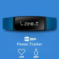 AUPALLA Go2Play Activity Tracker, 1.3 inch Colourful Screen Fitness Tracker Measure Heart Rate Blood Pressure Pedometers Calories Burned Distance Sleep Track Stopwatch 20 Group Alarm (Blue)