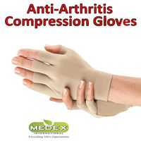 Medex Lab Inc Orthopedic Arthritis Compression Gloves All Day Relief (5 Beige)