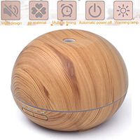 Mengen88 300ML Aromatherapy Essential Oil Diffuser, Silent Mini Air Purification Humidifier with 7 LED Color Options Night Light Up to 10 Hours Working Time,Yellow