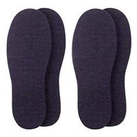Brand Felt-2 Pair Blue Wool Felt Thermal Winter Insoles, Size 8 UK | Womens US 11 |Mens US 8-8.5