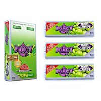 JUICY JAY'S FLAVORED PAPERS 1 1/4 32 LEAVES SUPERFINE WHITE GRAPE FLAVOR PACK OF 24