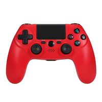 Maliralt PS4 Wireless Controller LP18 4 Bluetooth Wireless Controller for Playstation 4, Rechargeable PS4 Gamepad with Touch Pad, Light Bar and 3.5m Audio Jack - Red (Third Party Made)